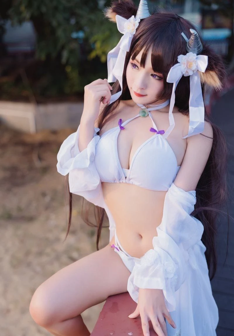 九九八XY 白色角饰户外角色向 COS 写真造型